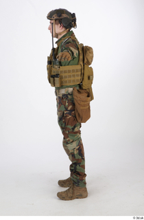  Photos Casey Schneider Army Dry Fire Suit A poses Uniform type M 81 Vest LBT 6094A standing whole body 0003.jpg